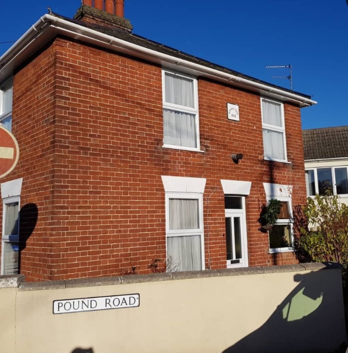 Clean residential property exterior