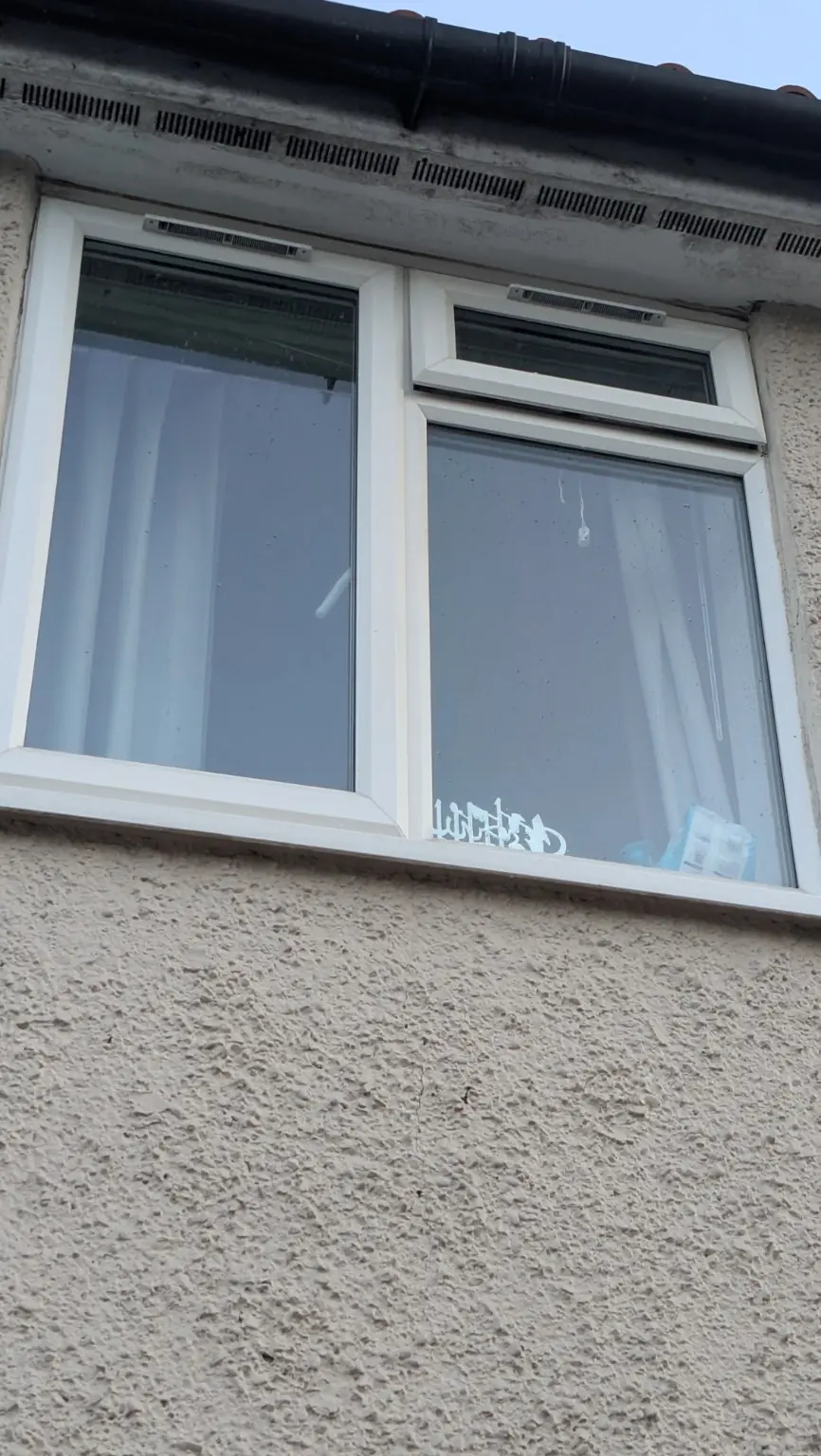 Clean residential window and frames after a Hamblin Property Care visit